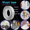 Nano Double-Sided Tape  Nano tape (Double sided Washable silicon Transparent tape) Transparent Traceless Waterproof tape PMP. 