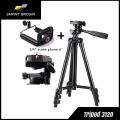 Tripod HP 3120 Length 1 Meter Camera Stand Tripot Light 1M Mobile Phone Holder. 