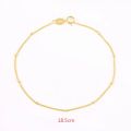 Aide Heart 925 Sterling Silver Small Beads Thin Chain Bracelets For Women Minimalist 18K Gold Bracelet Party Jewelry Accessories. 