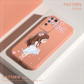 New Design Lovely Cartoon Girl &Flower Logo Cute Camera Lens Protection Phone Case Cover Casing  For Infinix Note 10 Aesthetic Cantik Anime With Camera Cover Pattern Anti Shock Full Protection Mobile Phone Back Cover Mobile Phone Back Cover. 