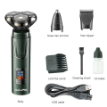 Original Lot Imported Waterproof 3 in 1 multifunctional Hair Trimmer grooming kit razor and USB Electric rechargeable machine Three head water proof trimmer razor shaving clipper machine. 