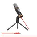 Yanmai Sf 666 Condenser Microphone 3.5mm Jack For Vlogging With Stand Holder For Sound Podcast Studio Recording Broadcasting Music Singing with Tripod Stand For Mobile Phones, Laptops and Computers. 