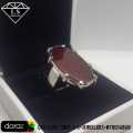 Natural Yemeni Aqeeq Stone Ring , Handmade Silver Ring With Yamni Aqeeq , Long Shape Yemeni Aqeeq 925 Silver Ring. 
