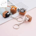 ✨ HP✨ Cute Carton Cat Keychain for Women Men Funny Key Ring Animal Car Key Holder Handbag Accessories H. 