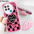 Jizetin for Infinix Smart 6 / X6511B Back Cover + Free Pop Socket Love Ripple Soft Wavy Shape TPU Phone Case For Girls Boys. 