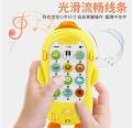 Crawling Duck Theme Baby Cell Phone Toy for Learning and Play Early Education Light Sound Battery Powered. 