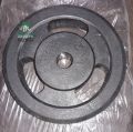 Pair of 5kg High Quality Tri-Grip Rubber Coated Weight Plates Easy for Iron Bar Dumbbell Fitness Home Gym-Black. 