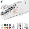 New Orignal Portable Electric Handy Stitch Sewing Handheld Cordless Portable Sewing Machine For Home Tailoring, Hand Machine Mini stitch Machine Stapler Sewing Machine (Built-In Stitches), White. 