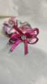 Hair Pony In Double With Ribbon Bow And Stone- Korean Style Poni-Hair Tie Poni  -Hair Accessories. 
