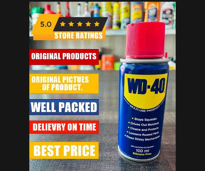WD40 Anti-Rust Spray Lubricant - 100ml | Made in UK | Multiuse Rust ...