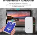 Wifi Booster/Extender, 300Mbps Wi-Fi Range Extender Coverage up to 600 sq.ft Support AP/'Booster Mode and WPS Function, WiFi Extender Device with Ethernet Port and UK Plug. 