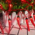 Outdoor Chili Pepper Lights High Brightness Led Chili Pepper String Lights for Festive New Year Decor Battery-operated with Different Light Modes Favorite Chili Pepper Light. 