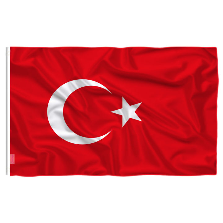 Wave 90X150cm TUR TR The Republic of Turkey Flag Turkey Flag Banner Polyester Flag Moonlight