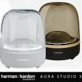 Harman Kardon Aura Studio 3 - Elegant, BT Wireless Speaker with Premium Design and Ambient Lighting. 