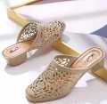 Glimmer - Rubber soft block heel shoes for women - Beautiful block heel cut shoes for girls for summers. 
