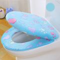 Thick Coral velvet luxury toilet Seat Cover Set soft Warm One / Two-piece toilet Case Waterproof Bathroom WC Cover. 