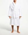 Bathrobe Men/,Women 100% Ringspun Cotton - WHITE. 