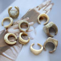 Vintage Marble Design Open Size Acrylic Band Rings Men Women Finger Jewelry Geometric Round Square Chunky Resin Rings. 