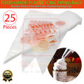 25 Pcs Disposable Piping Bags, Piping Bags, Generic Food Grade Plastic Icing Piping Bags Pastry Fondant Cake Decorating Bag Tool. 