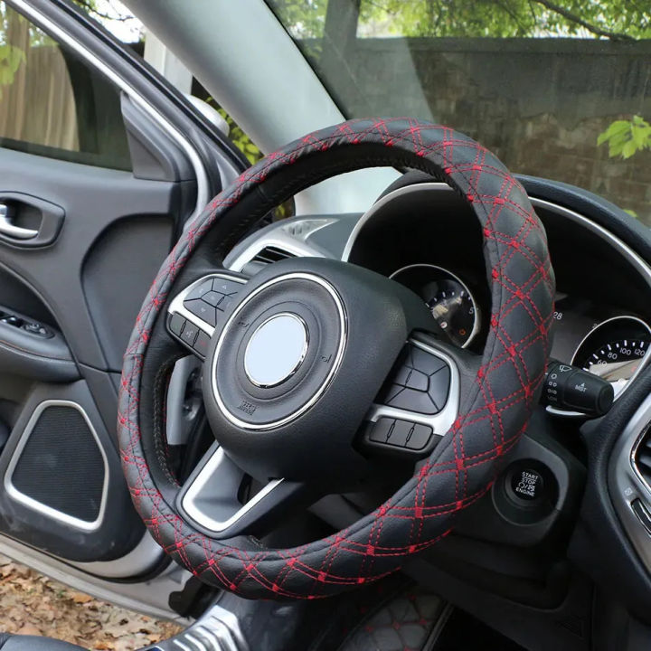 Leather%20Car%20Steering%20Wheel%20Cover%20Black%20with%20Red%20Line%20Confortable%20For%20During%20Driving%20Car%20-%20High%20Quality%20Product%20By%20QS%20-%20Image%206