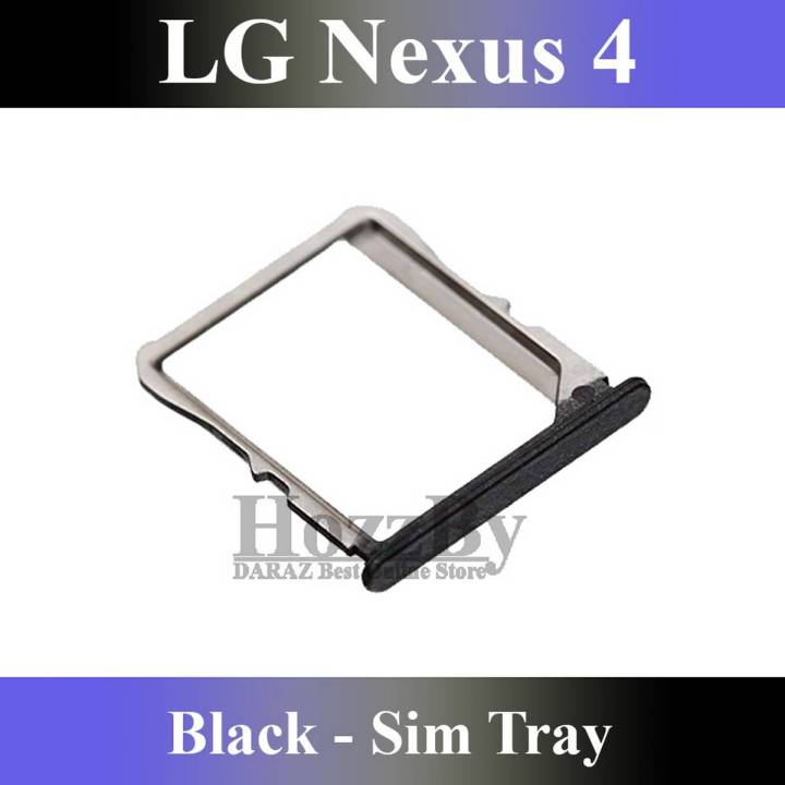 LG Nexus 4 SIM Tray Sim Jacket Sim Slot Sim Door For LG Nexus 4 - Black
