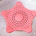 Silicone Rubber Five-pointed Star Sink Filter Sea Star Drain Cover Sink Strainer Hair Catcher Leakage Filter for Kitchen and Bathroom- Multicolor. 