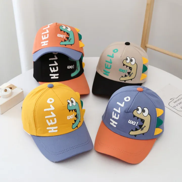 2021%20Trend%20Baby%20Hat%20Sumbrero%20New%20Dinosaur%20Print%20Baseball%20Cap%20Takip%20Summer%20Sunscreen%20Kids%20Beach%20Hat%20Outdoor%20Sun%20Protection%20Sun%20Hat%20Fashion%20Baby%20Accessories%20Unisex%20-%20Image%204