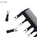 2 Style Professional Hair Dyeing Highlight Hair Brush Double-Sided Hook Rat Tail Comb ber Hairdressing Comb Hair Styling Tool- Type 805. 
