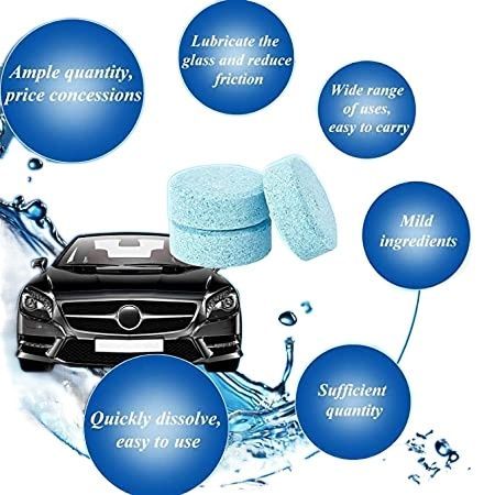 Pack of 10 Pcs Car Windshield Cleaner Car Windshield Soap Car Windscreen Cleaner Car Wiper Fluid Car Glass Cleaner