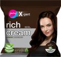 Godrej Rich Creme Hair Color Sachet Dark Brown - Ultra Soft & Deep Shine - Enriched with Aloe Vera and Vitamin E. 