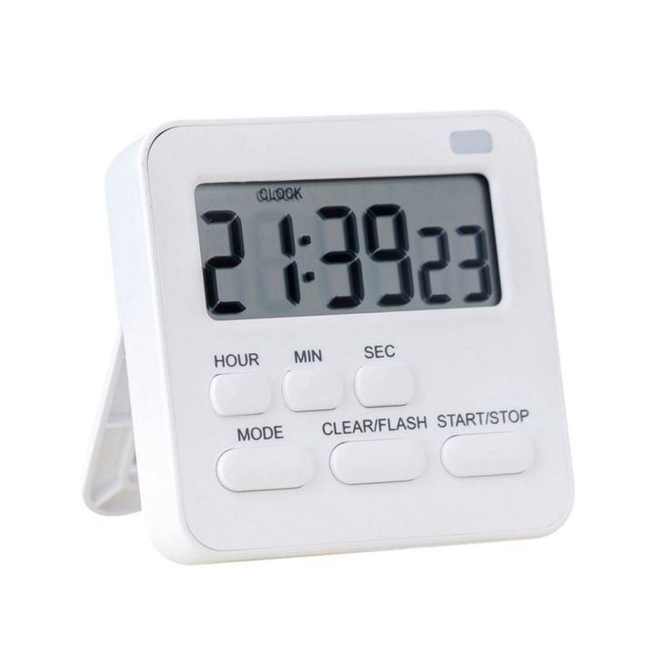 Home Desktop LCD Display Egg Timer Kitchen Timer Digital Timer Stopwatch Electronic Alarm Clock