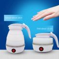 Foldable Silicone food Grade Travel Electric Kettle 5 min Fast Boiling Collapsible Teapot 600 ml. 