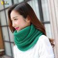 Women Lady Scarf Scarves Neckerchief Knitting Keep Warm Loops Winter Soft Solid Color(Red Int: One size)（available）. 