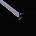 1 Meter U Channel silicone rubber shower door glass sealing strip edge trim glazing weatherstrip edge guard. 