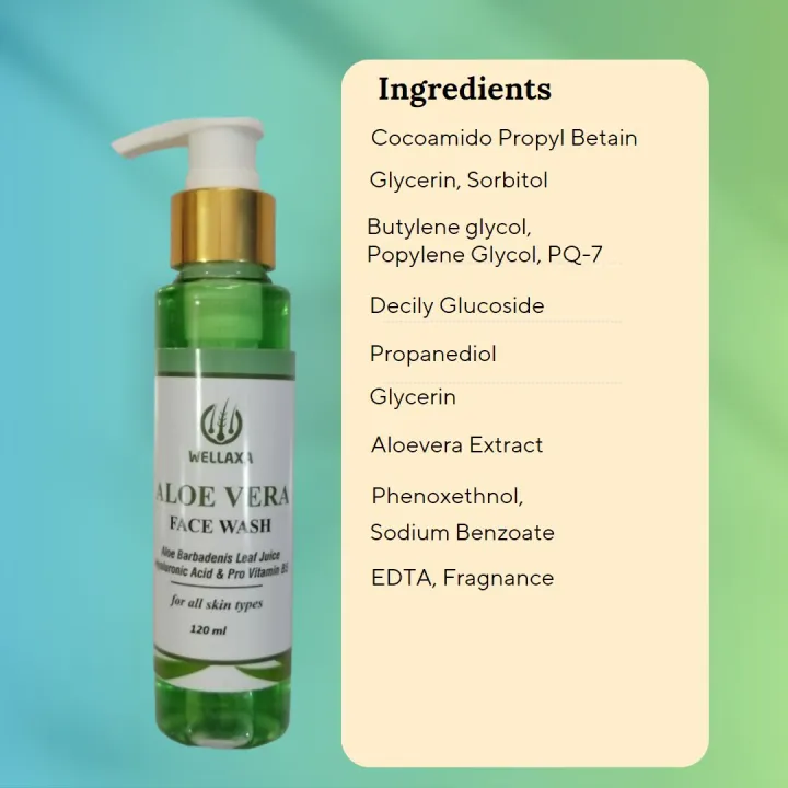 Wellaxa%20Aloe%20Vera%20Face%20Wash%20120%20Ml%20Skin%20Care%20Product%20-%20Image%203