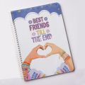 Besties Forever Notebook Cute Design Notepad For Girls Digital Printed. 