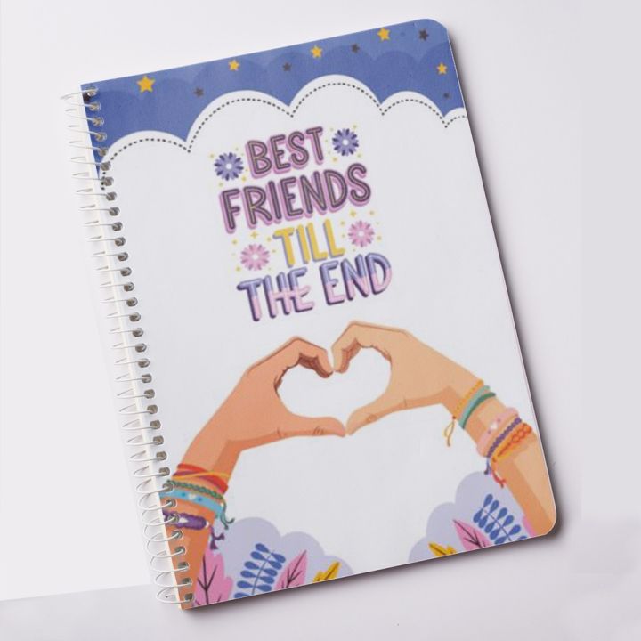 Besties Forever Notebook Cute Design Notepad For Girls Digital Printed