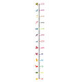 Cartoon seabed animals Height Measure Wall Stickers DIY Simple Chart Ruler Podazz. 