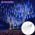 Led Outdoor Lights 8pcs Meteor Shower Rain Lights Stunning Outdoor Christmas Party Decorations for Southeast Asian Buyers Holiday Party Lights. 