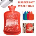 Classic Red Rubber Hot Water Bottle, Hot Compress, Pain Relief from Headaches, Cramps, Arthritis, Back Pain, Sore Muscles, Injuries - 2 Quart Capacity. 