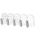 5PCS Mini Sticky Hooks - Modern Hooks - Wall Small Hanger - Objects Storage Hanging Rack - Household Organizer Supplies - Nail-Free, Waterproof, Self-Adhesive. 
