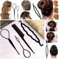 Hair Styling Tools For Girls- Braid Tool, Pony Tail, Bun, Twists Makers Hair Styling Accessories. 