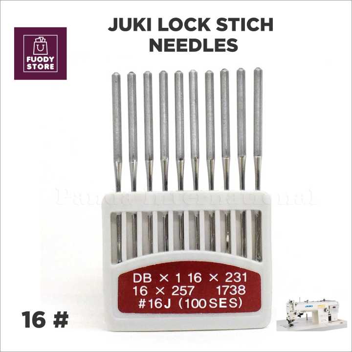 10 Pcs juki sewing machine needles . Machine needles Juki orange needle B27 Needle 16#