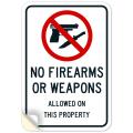 No Allowed Sign, 10"x7" Inches, Vinyl Decal Sticker Weather Resistant, Made in Pakistan by SMRT Printing. 