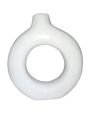 Handmade Doughnut Shaped Flower Vase Matte Finish Home Decor. 