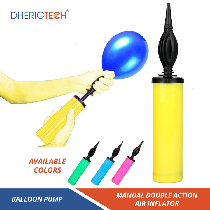Push Balloon Manual Balloon Pump Hand Held Plastic Balloon Pump Party Birthday ...