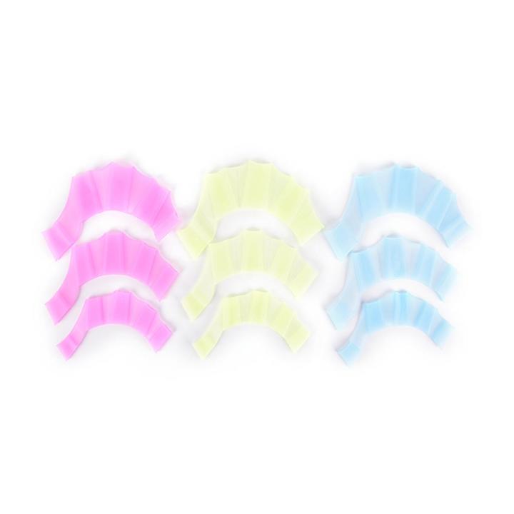 Silicone Swim Hand Fins Swimming Pool Half Finger Flippers Swim Training Web Gloves MJ