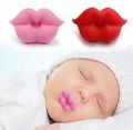 Baby Funny Pacifier silicone with cute Moustache Kiss Lip BPA free unisex. 