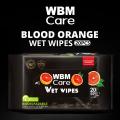 WBM Biodegradable Wet Wipes, Orange Scented - 20 Pcs | Deep Cleansing Kitchen Cleaning Wipes. 