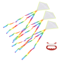 【Daily Necessities For Anyone Store】3 Sets Toy Kids White Paper Kite Fly Line Color DIY Painting Outdoor Cloth Child. 